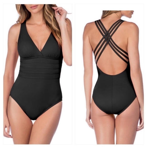 LA BLANCA Island Goddess Multi-Strap Cross-Back 8 - Picture 1 of 7